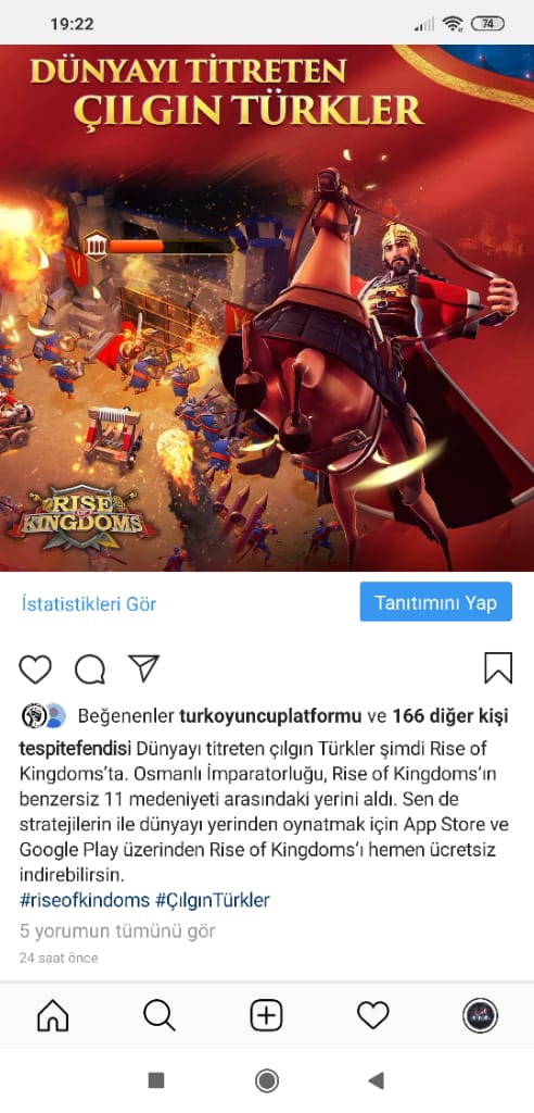 Rise of Kingdoms Instagram Seeding Marketing - 06 - T.I.P Effect