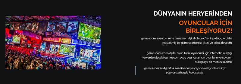 Gamescom 2020 Resmi Partneri Gaming in Turkey