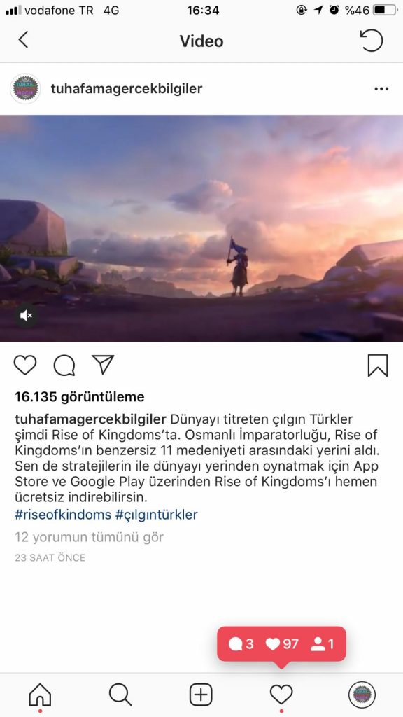 Rise of Kingdoms Instagram Seeding Marketing - 08 - T.I.P Effect