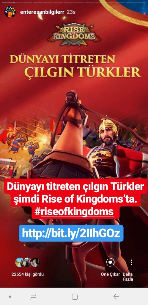 Rise of Kingdoms Instagram Seeding Marketing - 25 - T.I.P Effect